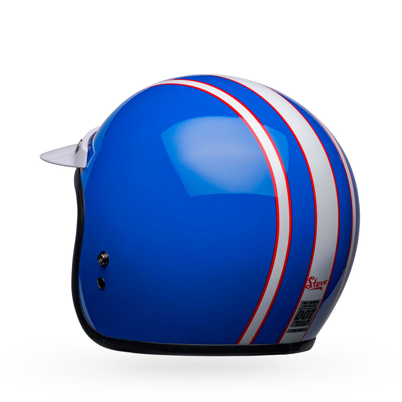 Bell - Custom 500 Six Day Mcqueen Gloss Blue/ White – Krazy Horse