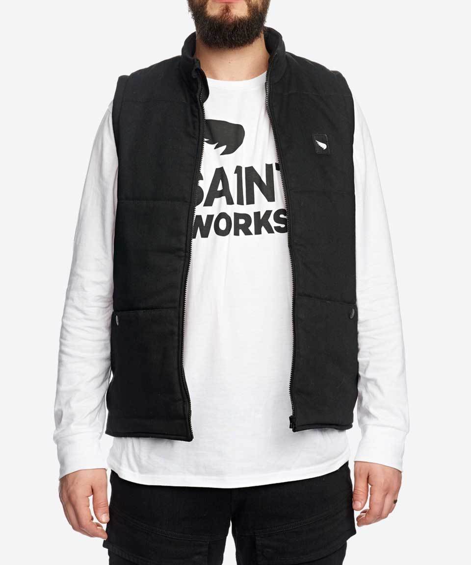 SA1NT - Twill Vest - Black