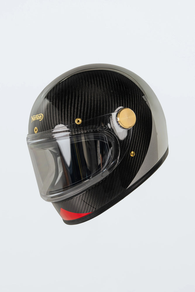 carbon fibre motorcycle helmets uk HEDON X NORTON SERIES 1