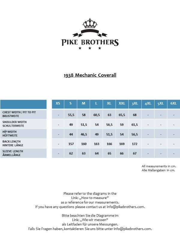 
                  
                    Pike Brothers - 1938 Mechanic Coverall Olive
                  
                