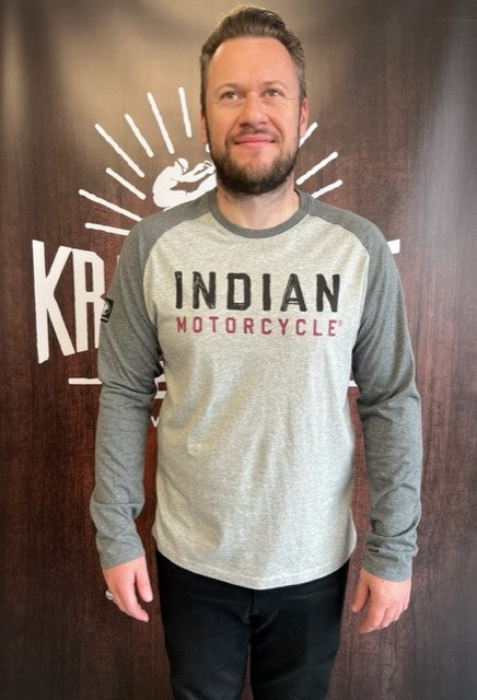 
                  
                    Indian  Motorcycle - Mens Grey L/S Block Logo Tee
                  
                