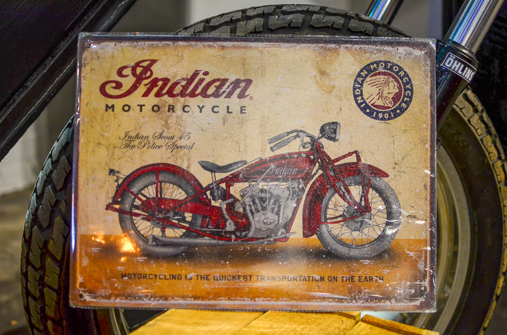 Indian Motorcycle - Scout 45 Sign