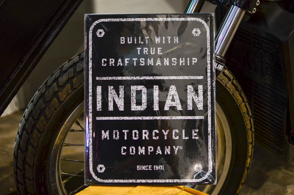 Indian Motorcycle - Craftmanship Metal Sign