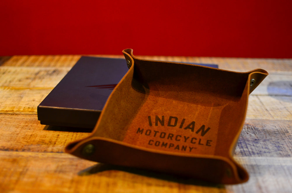 Indian Motorcycle - Leather Tray Brown