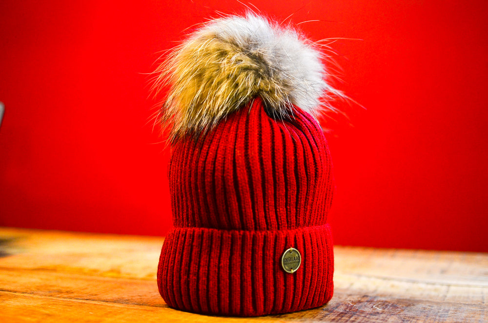 Indian Motorcycle - WMNS Pom Pom Beanie - Red