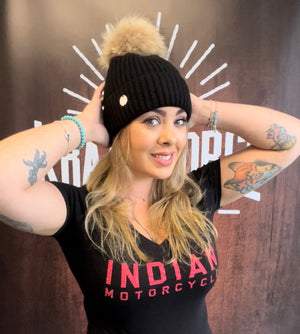 
                  
                    Indian Motorcycle- Womens PomPom Beanie
                  
                