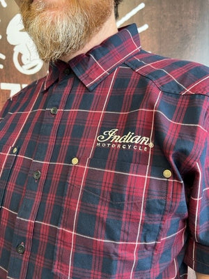 
                  
                    Indian Motorcycle -  Mens S/S Plaid Shirt
                  
                